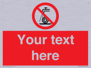 Custom prohibition Do not use for wet grinding